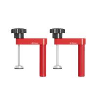 Aluminum Alloy Woodworking Table Clamp Quick Release One-Hand Lock Silicone Pads for Mark-Free Grip Adjustable for Irregular Workpcss for Milling Cutting Sanding DIY Projects