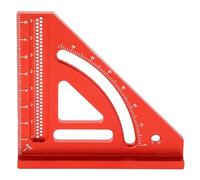 Aluminum Alloy Woodworking Triangular Ruler for 45 Degree Angle Marking and Line Checking - Compact Carpenter Square Integrated Tool for Machine Height Adjustments