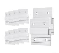 Aluminum Alloy Z-shaped Wall Cleat Brackets 10Pair Heavy Duty Picture Frame Hangers For Secure Wall Mounted Art Display