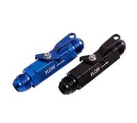 Aluminum an Male Shut Off Valves Fitting Adapter AN4/6/8/10/12 Blue/Black WLPV72-08(Black)