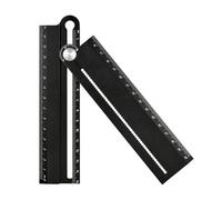 Aluminum Angle Ruler Multifunctional Drawing Tool Protractor Folding Geometric Drawing Ruler Angle Measurement Drafting Carpenter Measurement