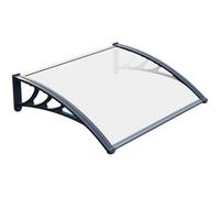 Aluminum Arc Canopy Awning for Door & Entrance 80x240cm Polycarbonate Overhang Outdoor Awning for Windows & Balconies Weather Resistant Shelter Stylish Protection