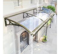 Aluminum Arch Canopy for Door & Window100x230cm Polycarbonate StructureCreate a Protected Outdoor Oasis WeatherResistant Aw for Home Use