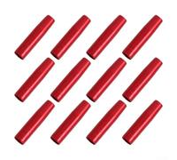 Aluminum Arrow Shaft Inserts 8mm Diameter Adaptor Set - Screw-in Connectors for Broadheads Target 12 Pack 35mm(12PCS Red)