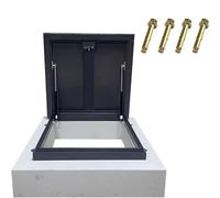 Aluminum Attic Access Door 95 x 95 cm, Powder-Coated Galvanized Cover, Secure Exit Door Lock for Enhanced Safety and Durability, Perfect for Home Renovation.