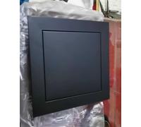 Aluminum Attic Access Door for Wall Ceiling, Waterproof Access Panel Hatch, Customizable Crawl Space Doors 6 8 10 12 16 18 20 22 24 in, Push to Open(Black,9x10in(23x25cm))