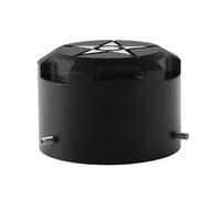 Aluminum axle nut covers lids with machined surfaces to enhance the aesthetics and protection of the vehicle