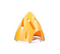Aluminum Backplate Base Plastic Hold Hollow Spinner Compatible With Fixed Wing Flat Bottom 51mm 57mm 63mm 70mm 75mm(70MM YELLOW)