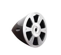 Aluminum Base Plastic Spinner 38mm 45mm 51mm 57mm 63mm 70mm 75mm for airplane 2 Blade Propeller cover(Black,51mm)