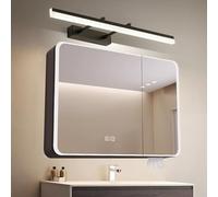 Aluminum Bathroom Cabinet with HD Mirror Wall-Mounted Storage with LED Lighting Stylish ty with Shelves and Anti-Fog for Modern Bathrooms