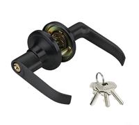 Aluminum Bathroom Door Lock with Three Rod Design for Home Use Supporting Ball and Lever Based Locking Functions (45-65 gold)