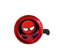 Aluminum Bicycle Bell Bicycle Accessories, Bike Loud And Clear Sound - Red Bell Spiderman (two)