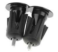 Aluminum Bicycle Handlebar End Caps Black Set of 2 Low Profile Alloy Bar End Plugs