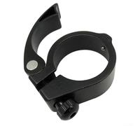 Aluminum Bicycle Seatpost Clamp,40mm Quick Release Seat Post Collar Bike Tube Clamps Road Mountain Cycle Component(Black)