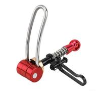 Aluminum Bicycle Seatpost Quick Release Clamp With Folding Hook, Suitable For Brompton Folding Bicycles, 31.8mm Diameter, Available In Various Colors(Red)