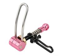 Aluminum Bicycle Seatpost Quick Release Clamp With Folding Hook, Suitable For Brompton Folding Bicycles, 31.8mm Diameter, Available In Various Colors(Pink)
