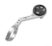 Aluminum Bike Computer Mount Bracket L-Shape Light Camera | 6061 aluminum alloy, rust resistant, sturdy for rough terrain, holds computer light camera, black finish(Titanium color)