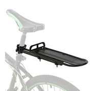Aluminum Bike Rear Rack, Adjustable Cargo Carrier for Bicycles, Fits Seat Post 0.87-1.26 in, Bicycle Pannier Luggage Cargo Carrier Rack with Rubber Pad and L Wrench
