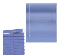 Aluminum Blackout Window Blinds 35 45 50 65 70 85 90 100 120 130 150 160 170 175, Cordless Light Filtering Mini Blind Shades, 25mm Slat Horizontal Venetian Blinds, Easy to Install(Purple)