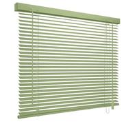 Aluminum Blinds Adjustable Venetian Window Treatment, 25mm Venetian Blinds with Tilt Control Wand, Window Covering for Home Office Bedroom or Living Room(Grass Green)