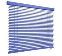 Aluminum Blinds Adjustable Venetian Window Treatment, 25mm Venetian Blinds with Tilt Control Wand, Window Covering for Home Office Bedroom or Living Room(Navy Blue)