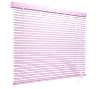 Aluminum Blinds Adjustable Venetian Window Treatment, 25mm Venetian Blinds with Tilt Control Wand, Window Covering for Home Office Bedroom or Living Room(Light Pink)