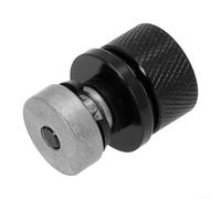Aluminum Bolt a Quarter-20 Thread Chrome/black Tab Cover Silver Motorcycle Rear Seat Mount Bolt - Having Knurled Touring Kit Compatible Nut