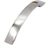 Aluminum Bow Shape Cabinet Handles Designed for Use on Drawer Fronts and Cabinet Doors in Contemporary Residential Spaces (Black 156mm)