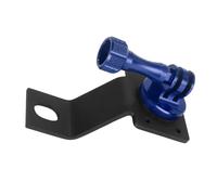 Aluminum Bracket Mount Motorcycle Rearview Mirror Ride Long Screw Compatible With Go Pro Hero 13 Action 5 Universal Fit(Blue color)