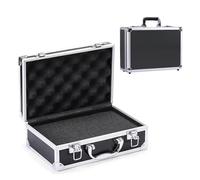 Aluminum Briefcase with Lock,Portable Locking Storage Case,Metal Hard Shell Case with Foam for Craftsman Tools Parts Cameras Cash Travel and Accessories (11.5X8.1X3.5in)