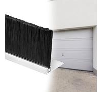 Aluminum Brush Door Sweep 0.3in Thick 2.8in High Weather Stripping Seal for Garage Display Case CabinetRollUp Door Draft Stopper (1 PC)
