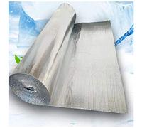 Aluminum Bubble Heat Thermal Reflector Panels, Self-Adhesive Aluminum Foil Bubble Insulation Roll for Car Wall Roof Greenhouse 1x(1-10) m(1x10m)