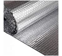Aluminum Bubble Heat Thermal Reflector Panels, Self-Adhesive Heat Reflective Insulation Foil Double Aluminium Bubble for Walls Roofs Floors Multiple Sizes(1x5m)