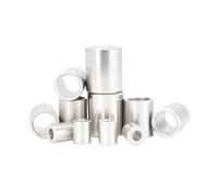 Aluminum bushing, 5pcs Aluminum Alloy Bearing Bushings, Inner Diameter 12.2mm, Outer Diameter 20mm, Height 17mm, 12.2x20x17mm(12.2x20x12mm(5pcs))