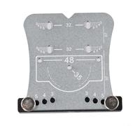 Aluminum Cabinet Door Hinge Jig Tool with 35mm Marking Template to Assist with Precise Concealed Hinge Placement on Cabinets (Silver)