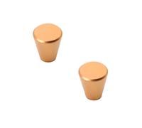 Aluminum Cabinet Handle Kitchen Handles Cupboard Handles Furniture Pulls Finger Edge Pull Drawer Handles Door Levers Champagne Gold Pulls 2 Pcs (Single Hole 1)