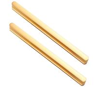 Aluminum Cabinet Handle Kitchen Handles Cupboard Handles Furniture Pulls Finger Edge Pull Drawer Handles Door Levers Champagne Gold Pulls 2 Pcs (Hole Distance 192mm)