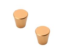 Aluminum Cabinet Handle Kitchen Handles Cupboard Handles Furniture Pulls Finger Edge Pull Drawer Handles Door Levers Champagne Gold Pulls 2 Pcs (Single Hole 2)