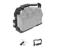 Aluminum Camera Cage Top Handle Grip Extension Frame With Cold Shoe Mount,For Sony A7m4 A7R4 DSLR Photo Video Stabilizer(Cage w Cable Clip)