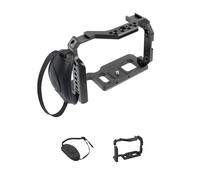 Aluminum Camera Cage Top Handle Grip Extension Frame With Cold Shoe Mount,For Sony A7m4 A7R4 DSLR Photo Video Stabilizer(Cage w Wrist Strap)