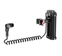 Aluminum Camera Side Handle, Ergonomic Grip with 2.5mm Shutter Cable, Quick Release for DSLR Photo Camera Side Handle