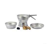 Aluminum Camping Cookware Set, 8-Piece Anodized Lightweight Pot and Pan Set with Stove, Windproof & Nestable for Outdoor Cooking, Travel and Hiking