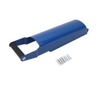 Aluminum Can Compactor Professional Heavy Duty Space Saving Metal Can Crusher Smasher for Recycling 16oz 12oz Cans Made of Premium Aluminum Alloy (White) (Blue)
