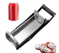 Aluminum Can Press - Robust Metal Lats Crusher 32.5x12x9.5cm | Recycling Tool with Integrated Bottle Opener | Efficient Soda Can Crusher for Kitchen
