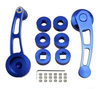 Aluminum Car Window Crank Handle Manual Regulator Replacement Compatible with Most Vehicles Lightweight Ergonomic Grip(Blue)