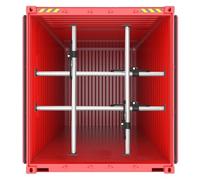 Aluminum Cargo Bar & Load Stabilizer 1 2 3 4 Pack, Adjustable Cargo Bars Full-size Trucks Bed Holder Ratcheting Support Pole, Van Truck/Trailer/Pickup Trucks Cargo Restraint Bar Barrier(4 Pa