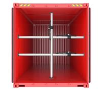 Aluminum Cargo Bar & Load Stabilizer 1 2 3 4 Pack, Adjustable Cargo Bars Full-size Trucks Bed Holder Ratcheting Support Pole, Van Truck/Trailer/Pickup Trucks Cargo Restraint Bar Barrier(4 Pa