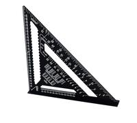 Aluminum carpenter roof and carpenter speed square ruler, 12 inch metric rafter triangular ruler protractor, carpenter tool, angle measurement and marking tool for construction and DIY projects.