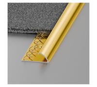 Aluminum Carpet Transition Strip Durable Edge Protector with Seamless Flooring Transition, Easy Installation & Anti-Trip Design for Home Bedroom Living Room(Gold)