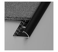 Aluminum Carpet Transition Strip Durable Edge Protector with Seamless Flooring Transition, Easy Installation & Anti-Trip Design for Home Bedroom Living Room(Black)
